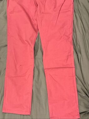 Stone Rose Coral Pink Straight-Leg Jeans